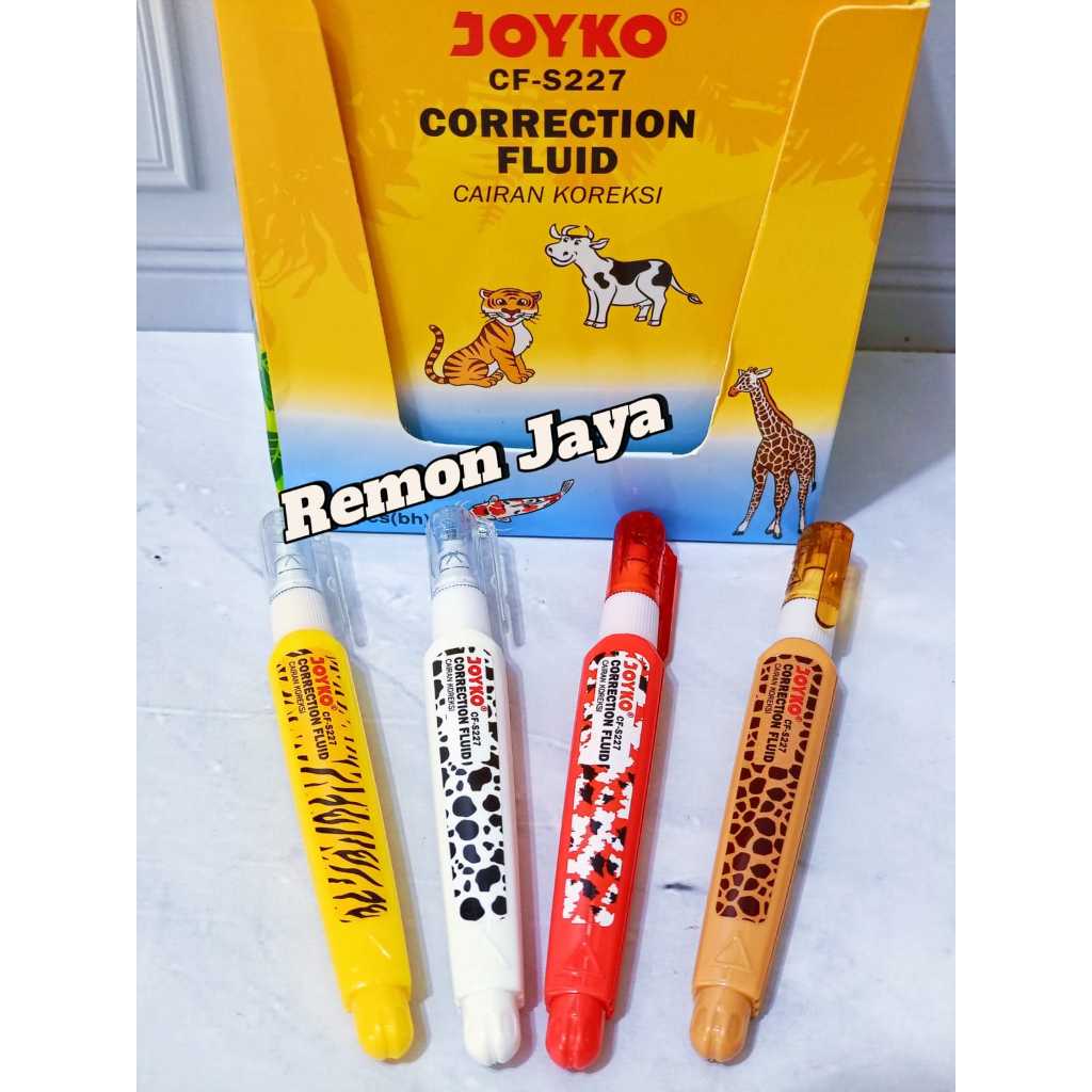 

Ay00! (ISI 24 PCS) TIP EX Correction Fluid Cairan Koreksi Penghapus Cair Joyko CF-S227