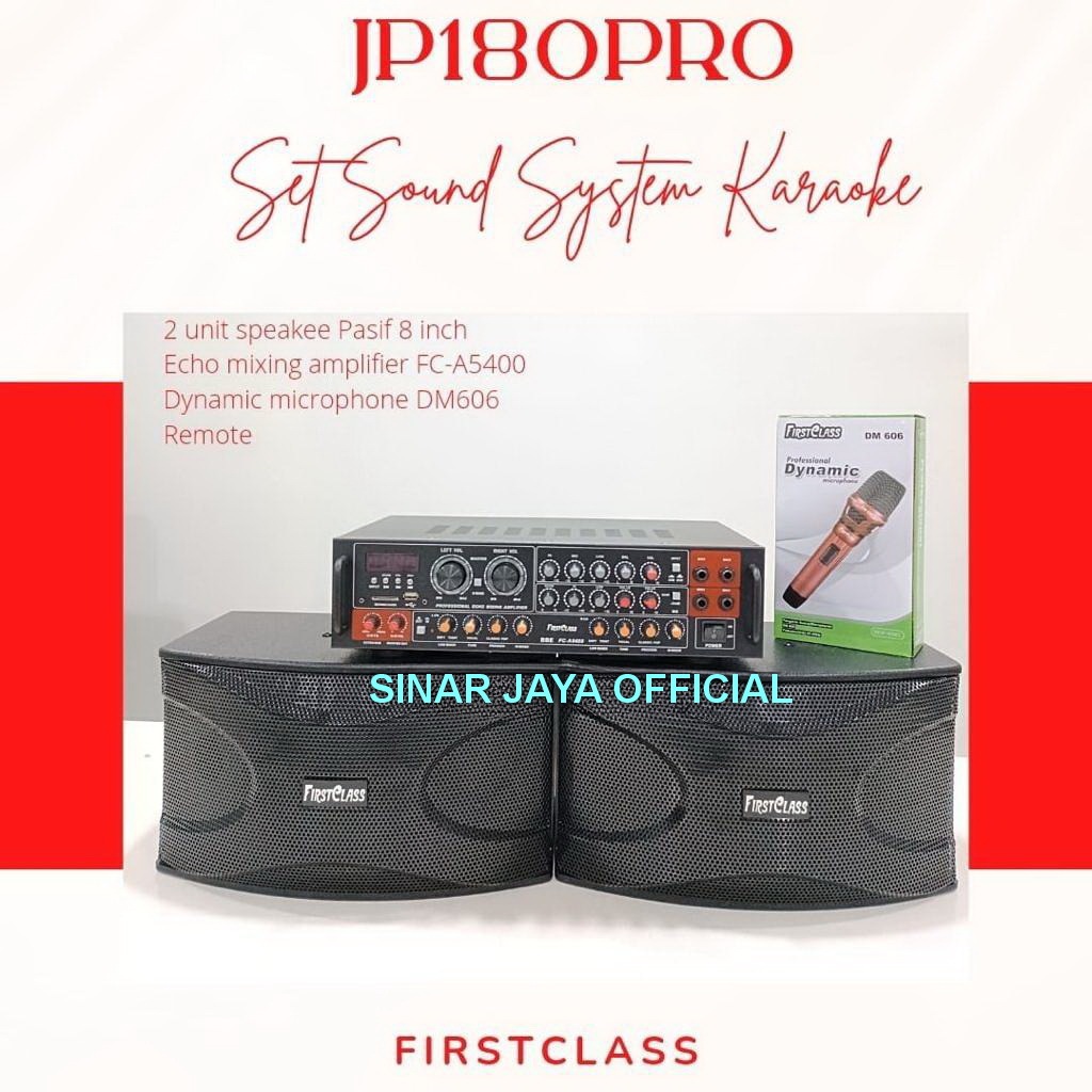 SET SOUND SYSTEM KARAOKE FIRSTCLASS JP180PRO JP 180PRO HOME THEATER SUPER KARAOKEJP-180PRO