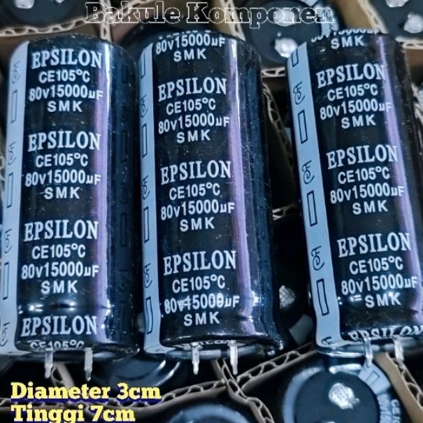 12.12 Brand Elko Epsilon Body 3cm 15000uf 80v 10000uf 100v Original Capasitor gas 