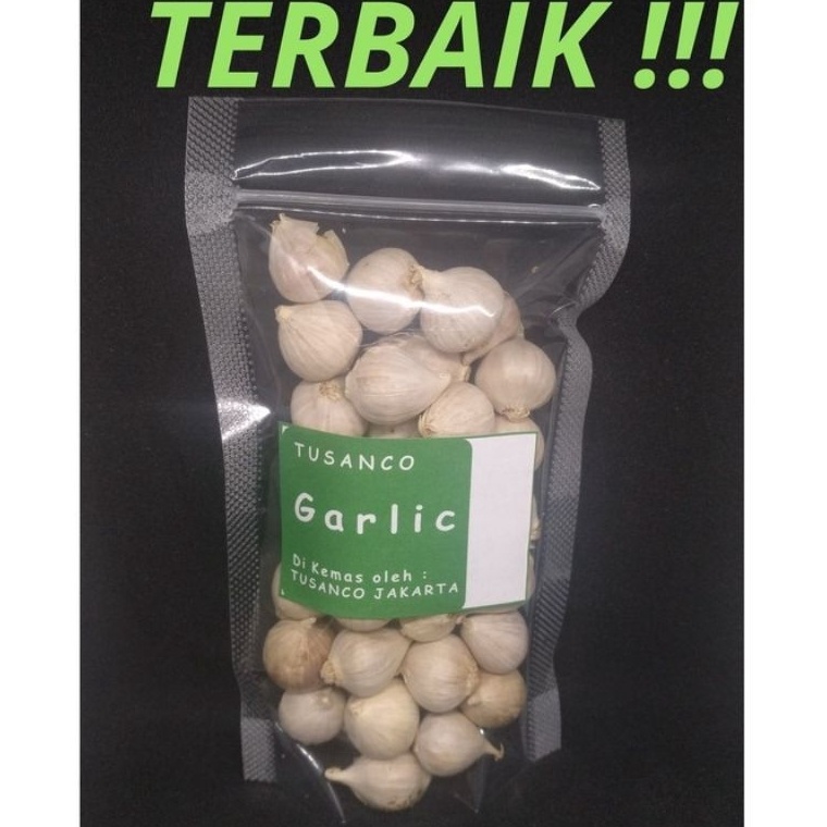 

( Sudah dicuci ) Bawang Putih Tunggal 100 gram Tusanco Best Seller
