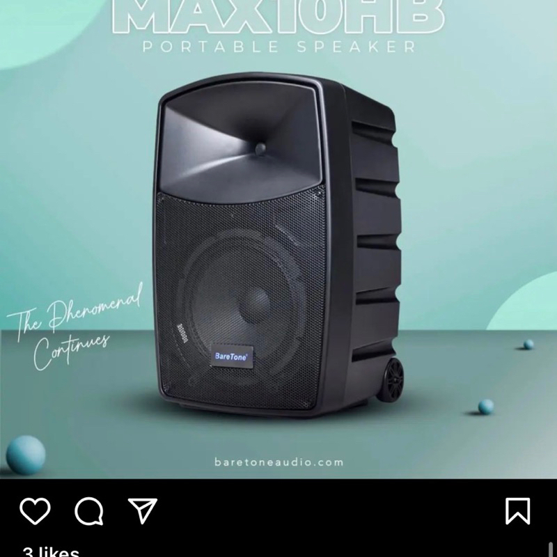 Speaker portable Baretone 10" 10HB