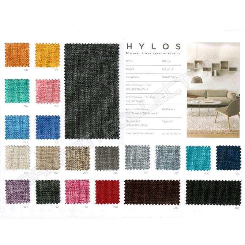 Kain Interior Ateja Fabric - Hylos (Sofa, Kursi Kantor, Jok, Furniture, Mebel, Partisi, Tas, Hampers