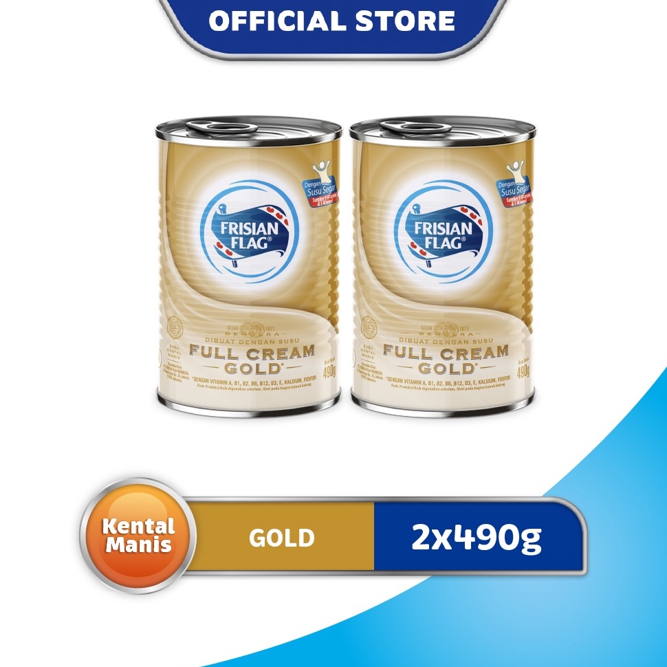 

Dijual!! Frisian Flag Susu Kental Manis Gold Kaleng 490gr x2 82