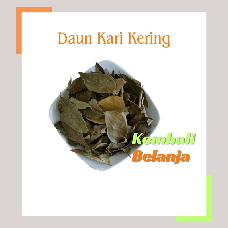 

Daun Kari Kering 10 - 25 Gram/ Daun Kare Kering/ Daun Salam Koja Kering/ Dry Curry Leaves