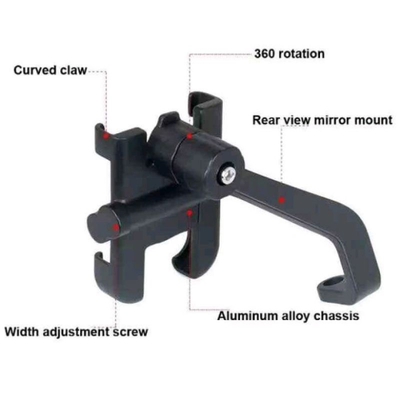 Holder motor spion besi asli