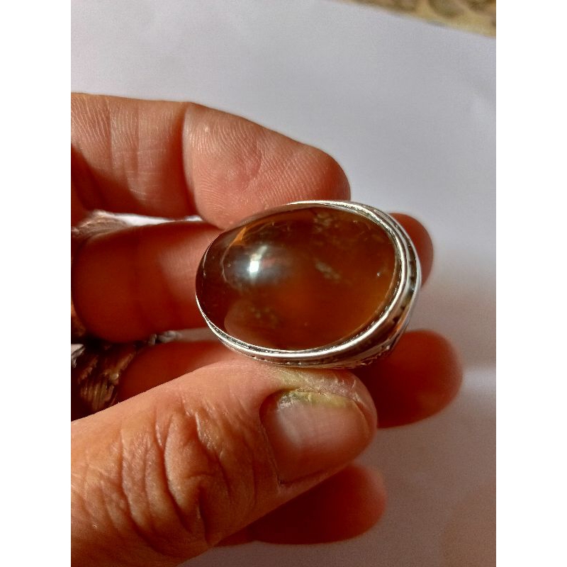 batu solar Padang ring titanium