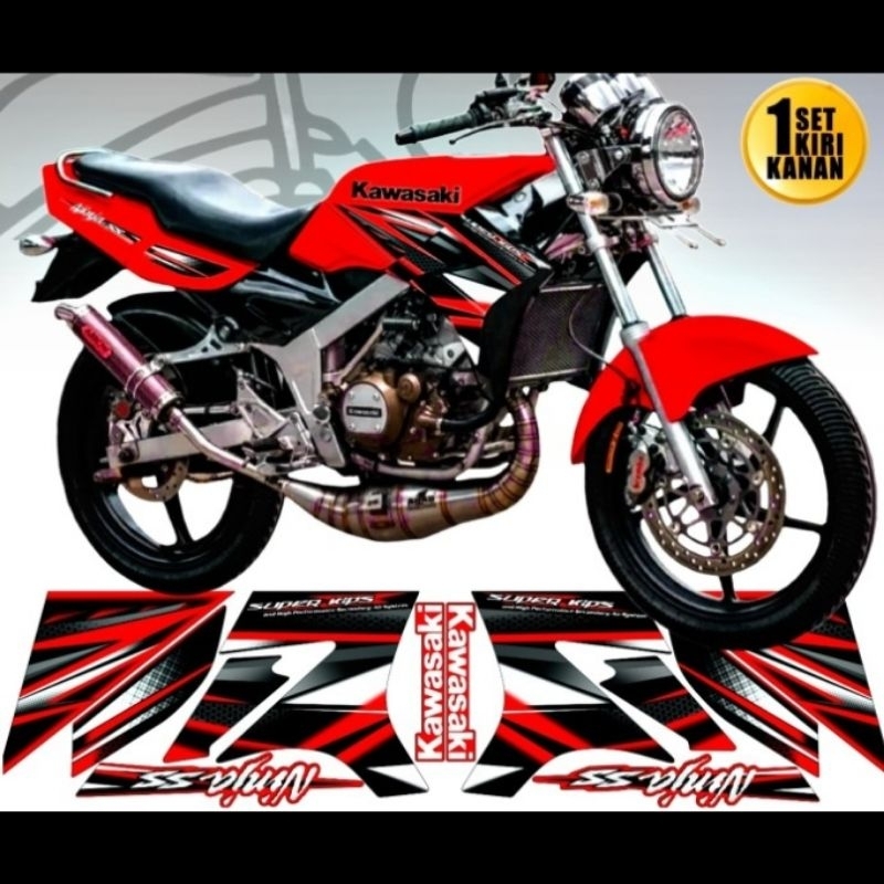 striping ninja ss 2013 merah