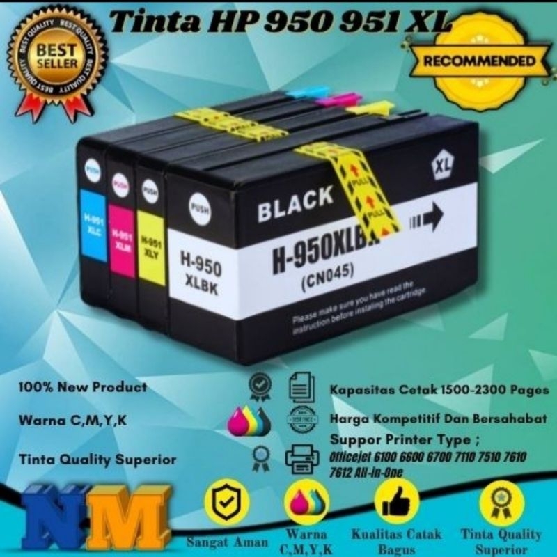 Tinta Compatibel HP 950 951 950 951 XL for Hp OfficeJet Pro 8100 8600 8610