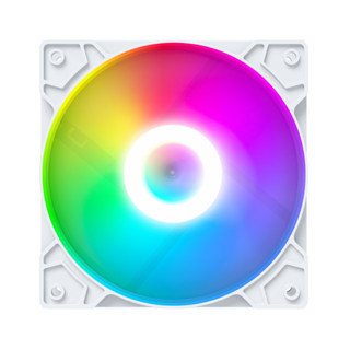Fan Casing RGB 12cm White - Kipas Kesing Cpu PC Komputer 12 cm Putih