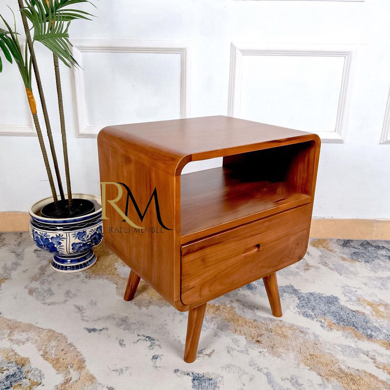 Nakas Retro jati Nakas Minimalis Nakas Terlaris Bedside Retro Jati Nakas jati