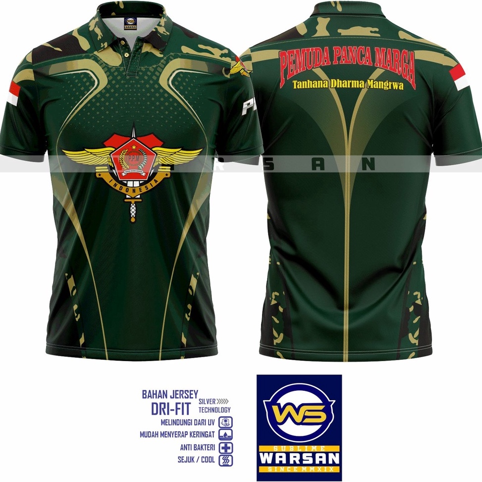 Sale plus Kaos kerah Pemuda Panca Marga/kaos PPM / WANGKI Pemuda Panca Marga / T-Shirt Polo PPM baha