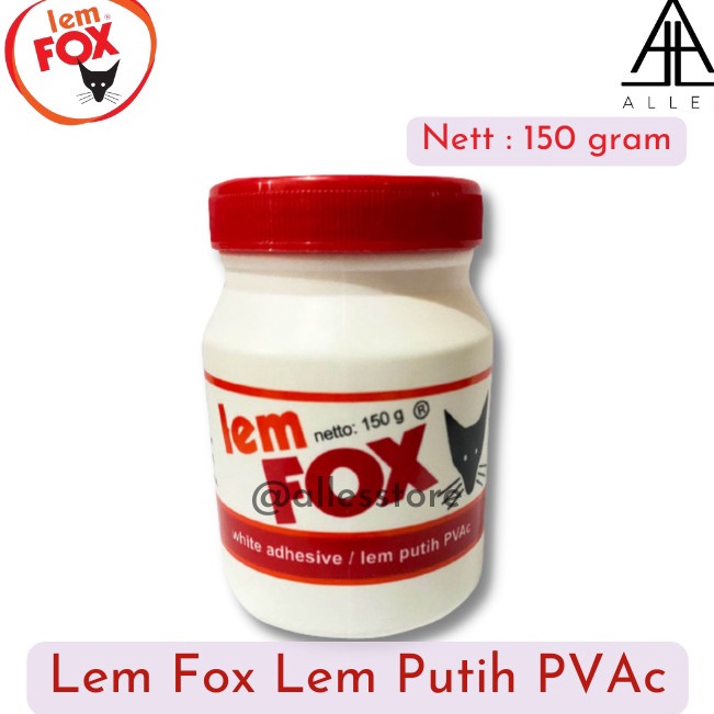 

Lem Fox Putih PVAc Lem Kertas Serbaguna Lem Kayu 150 gr