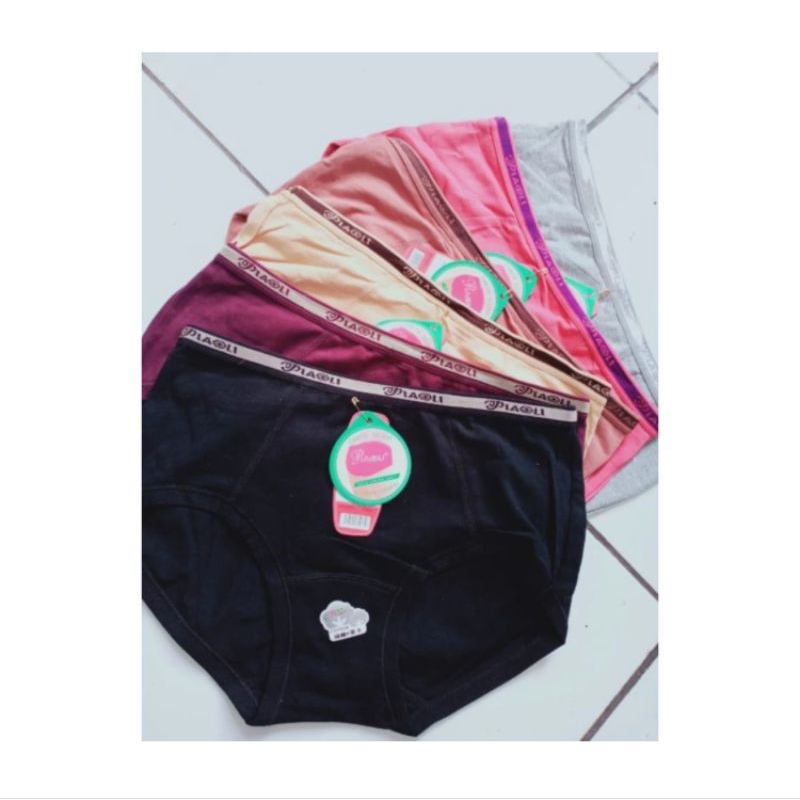 (6PCS) CELANA DALAM PIOLI 2077 / CELANA DALAM WANITA  PIOLI 2077