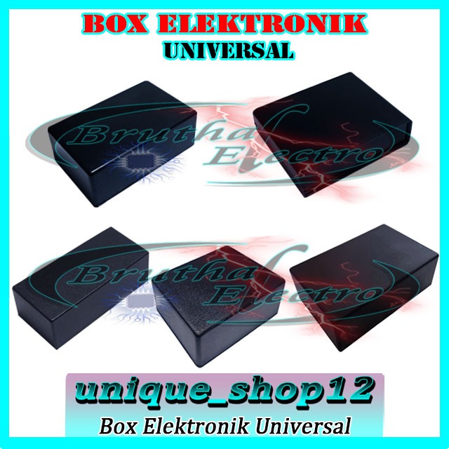 Box Elektronik Box Hitam Box Plastik Universal X1 X2 X3 X4 X5 X6 X8 Multifungsi