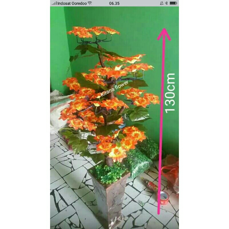 Bunga Bonsai Sudut Ruangan 130cm