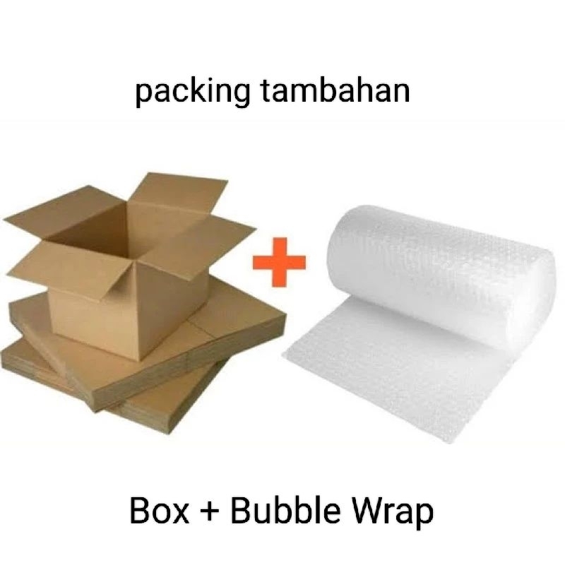

EXTRA Box/Bubble Wrap tambahan supaya safety, tidak penyok
