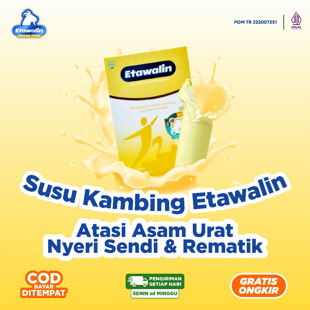 

12.12 SALE Etawalin Susu Tulang Solusi Asam Urat Nyeri Sendi Rematik Original murah