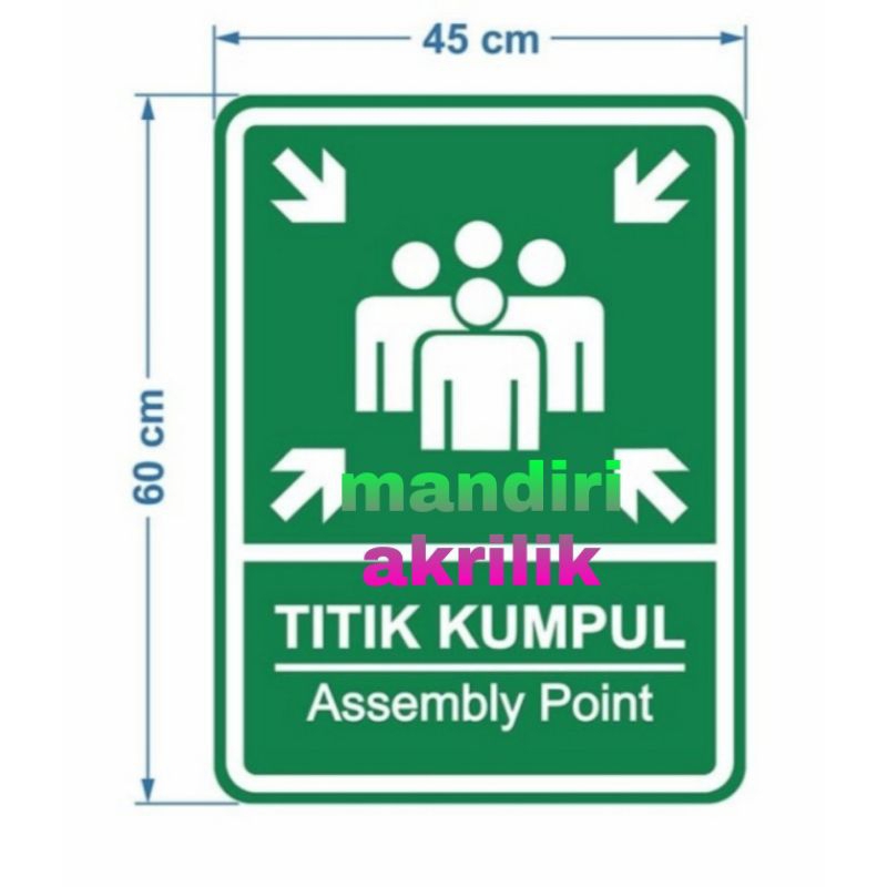 

papan akrilik titik kumpul