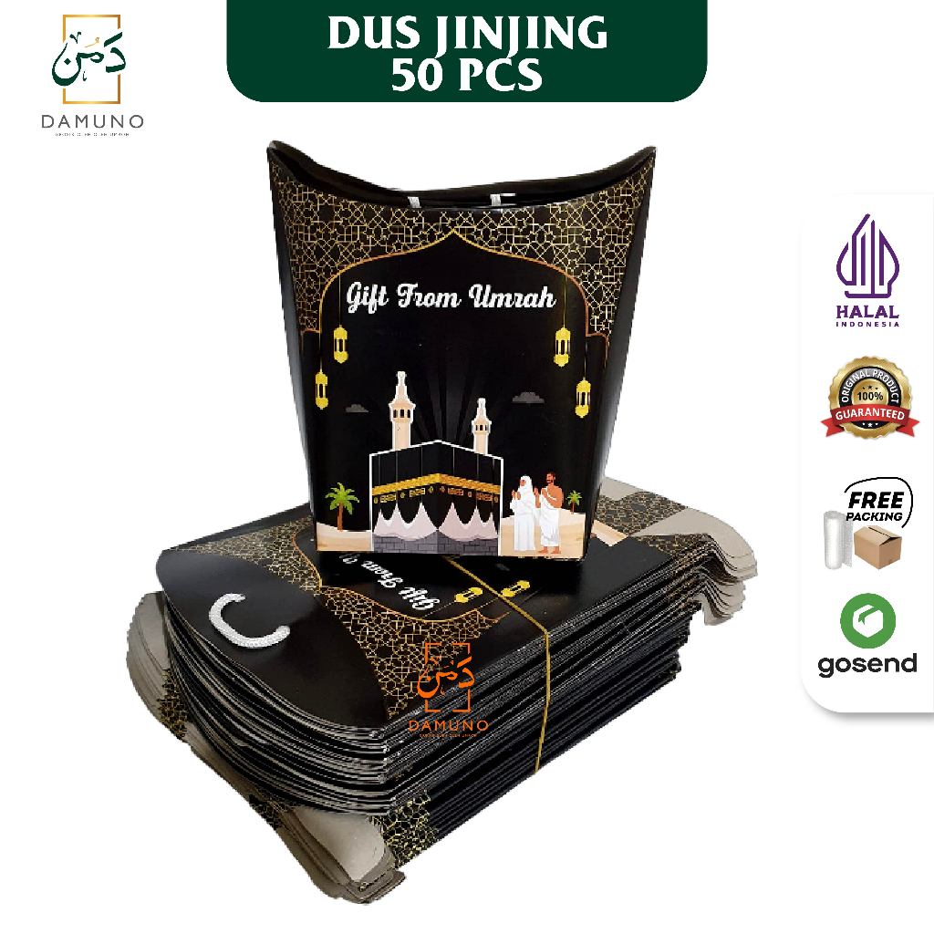 

Kardus Jinjing tali Kosong Oleh oleh Haji dan Umroh 50 Pcs