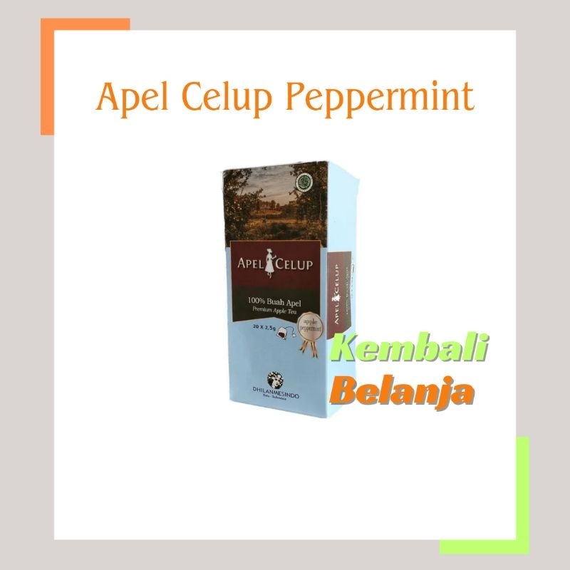 

Teh Apel Celup/ Teh Apel PEPPERMINT/ Teh Buah Apel/ Apple Tea/ Teh Sehat/ Sari Apel