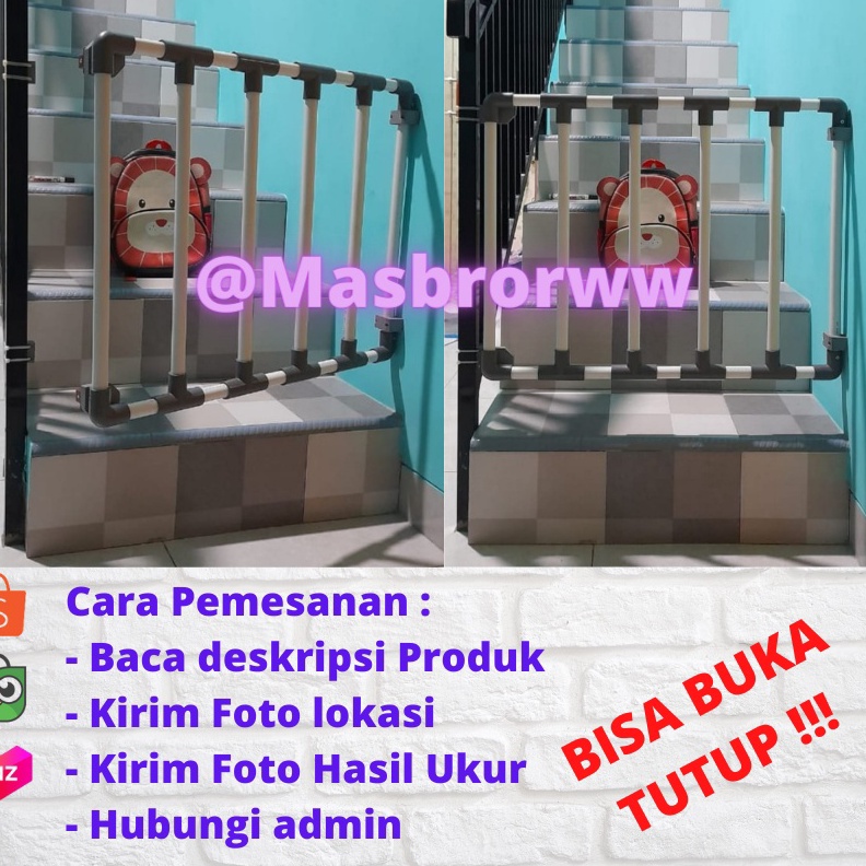 BRANDS FESTIVAL Pagar Bayi Pembatas Pengaman Bermain Baby Fence Safety Gate Pipa Paralon Anak Bayi b