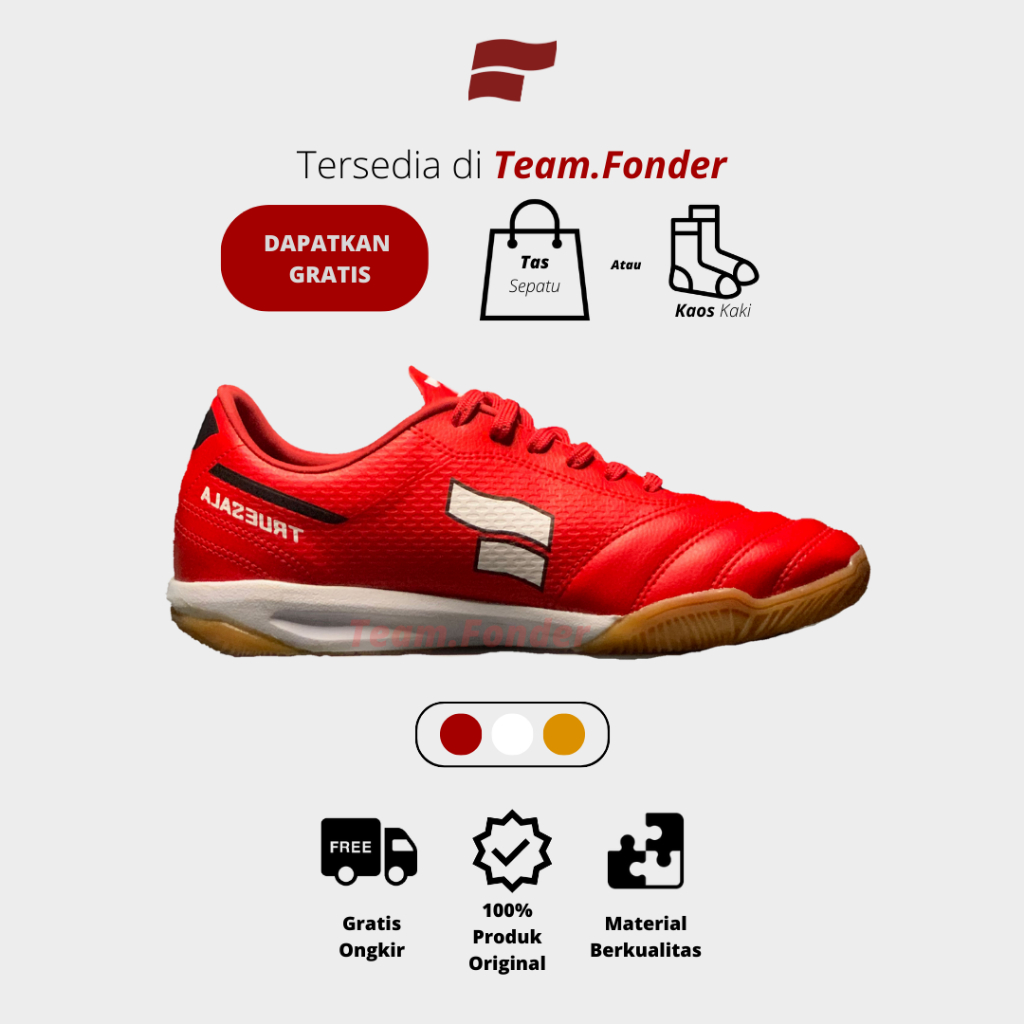 Sepatu Futsal Fonder Truesala Indoor - (BISA COD BAYAR DITEMPAT) / Sepatu Bola Keren / Sepatu Bola P