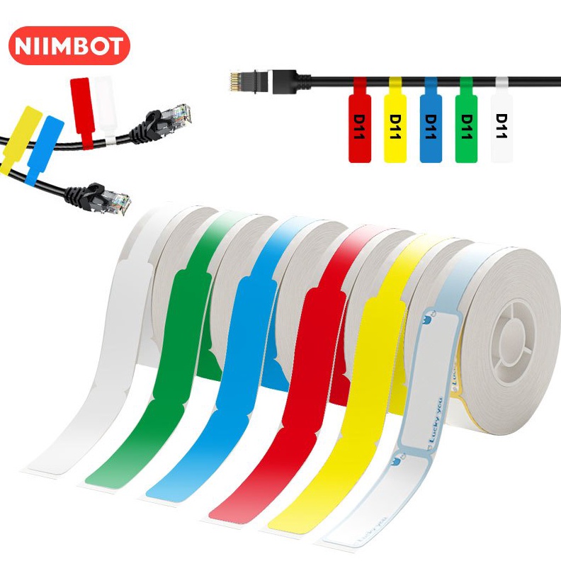 

COD NIIMBOT D11/D110/D101 Stiker Kabel Label Kertas dengan Perekat Sendiri Tahan Air Anti-Minyak Identifikasi Jaringan Serat Optik 