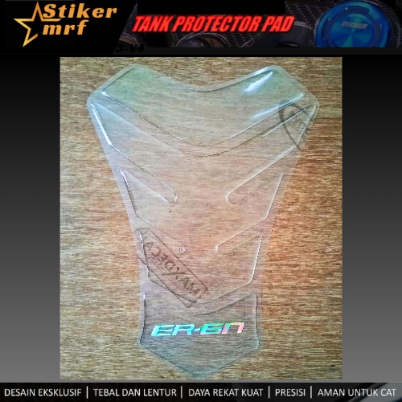 

Stiker timbul Protector pad Tankpad Kawasaki ER 6N Transparan