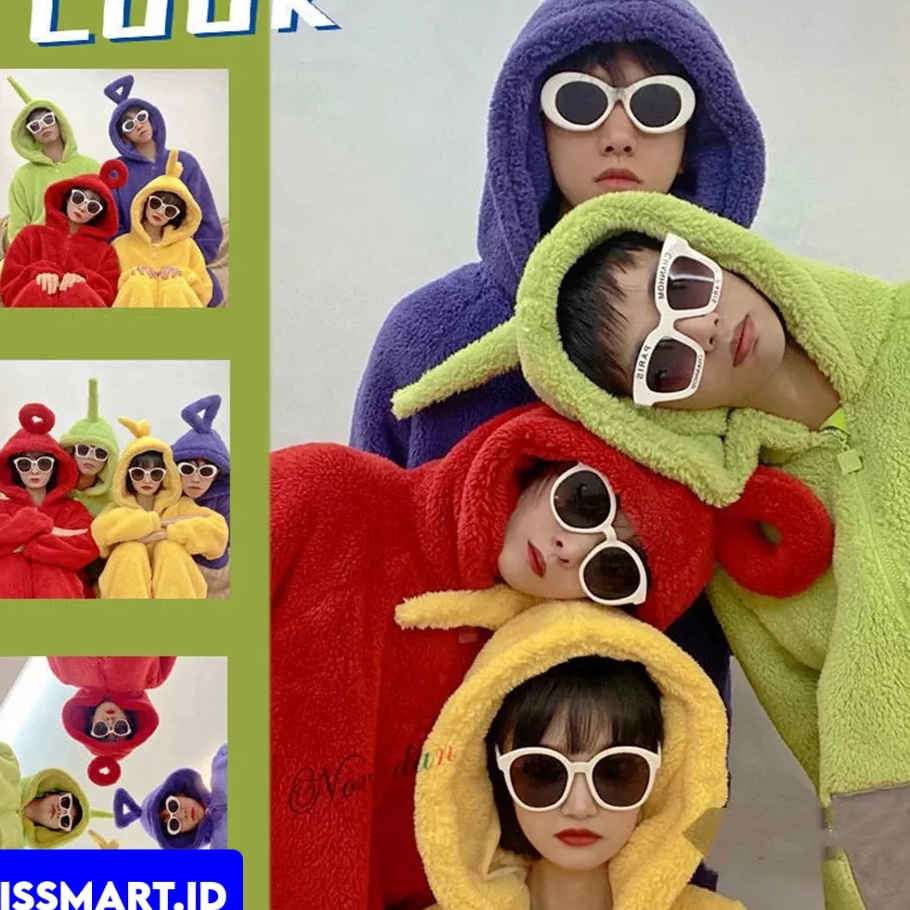 SYJX1123 (C6369] KOSTUM COSPLAY TELETUBBIES ONESIE DEWASA