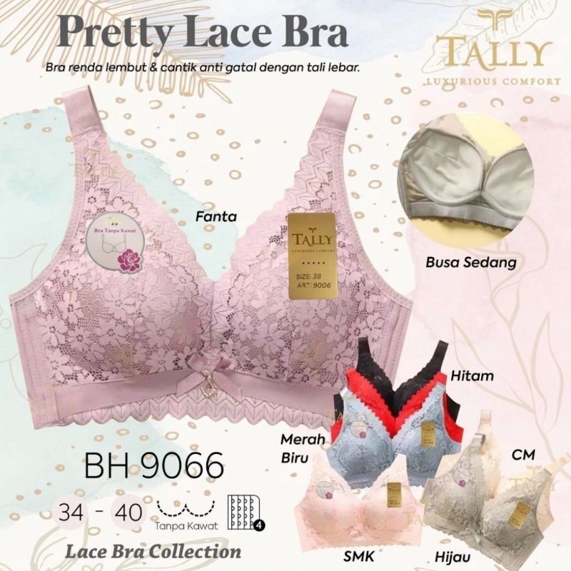 BH TALLY 9066 PRETTY LACE BRA