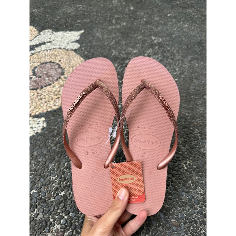 Sandal jepit Havaianas glitter sparkle