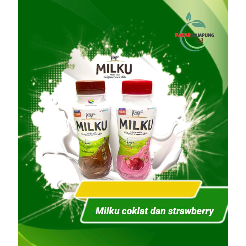 

milku susu coklat dan strawberry