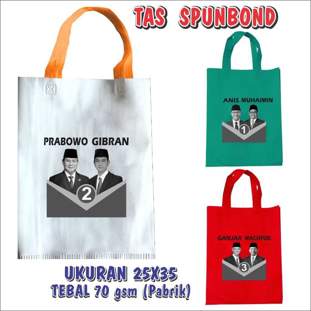 

TAS SPUNBOND/TAS CAPRES/GOODIE BAG/TAS SABLON