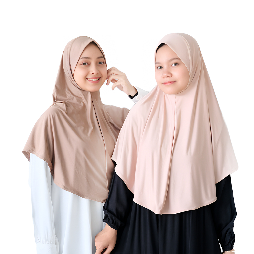 Bergo Quenna Instan Malay Jersey Hijab Zaida Soft Pet Empuk Queena Kerudung Jumbo Syari Malaysia