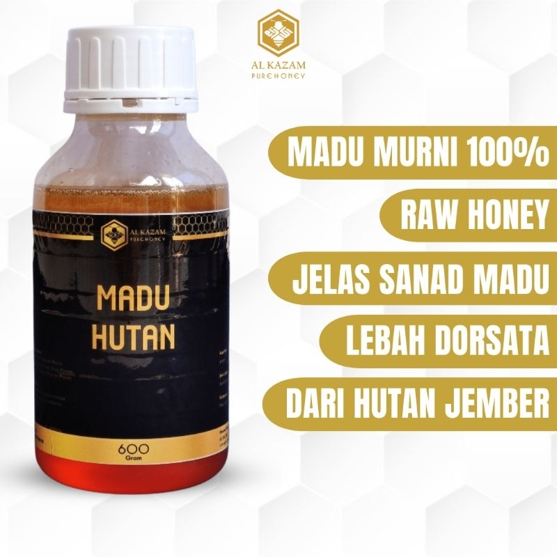 

Madu Hutan Meru Betiri Jember Apis Dorsata Asli Murni 600gr