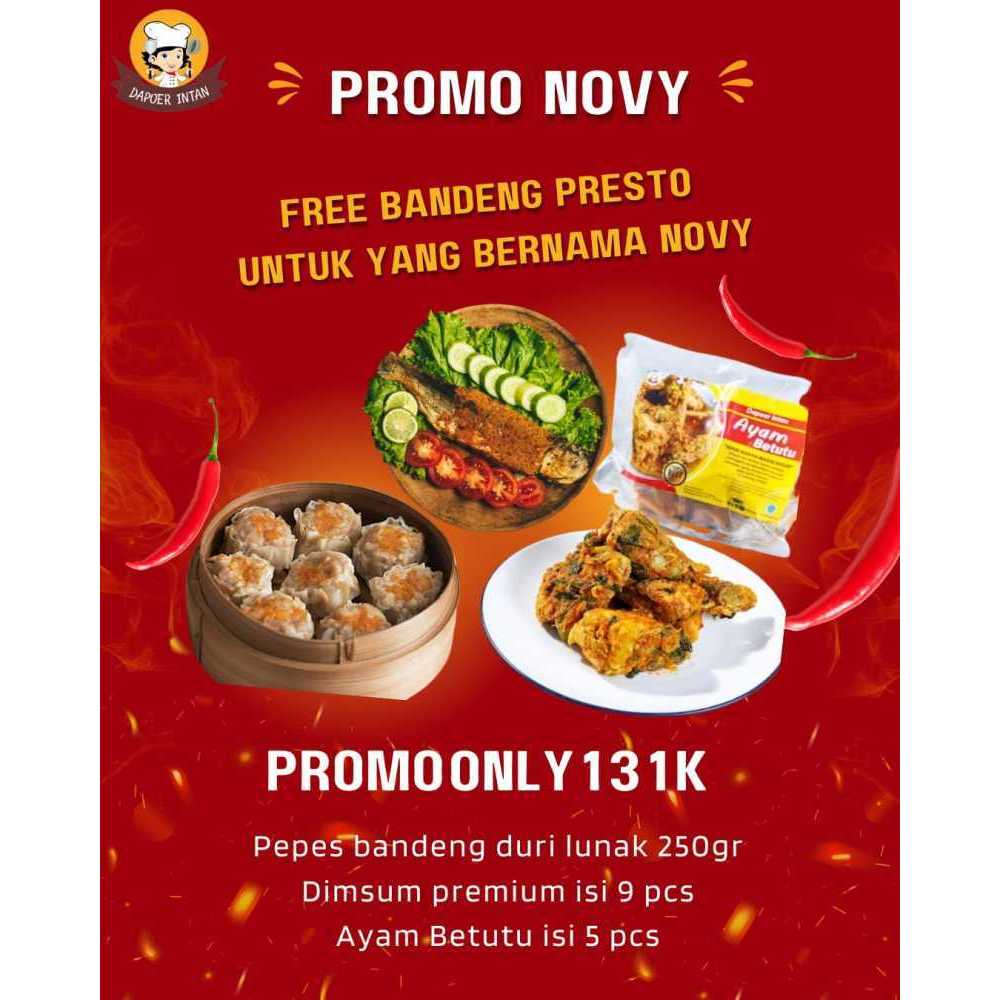 

Dapoer Intan Paket Novy Pepes Bandeng Ayam Betutu Dimsum Premium