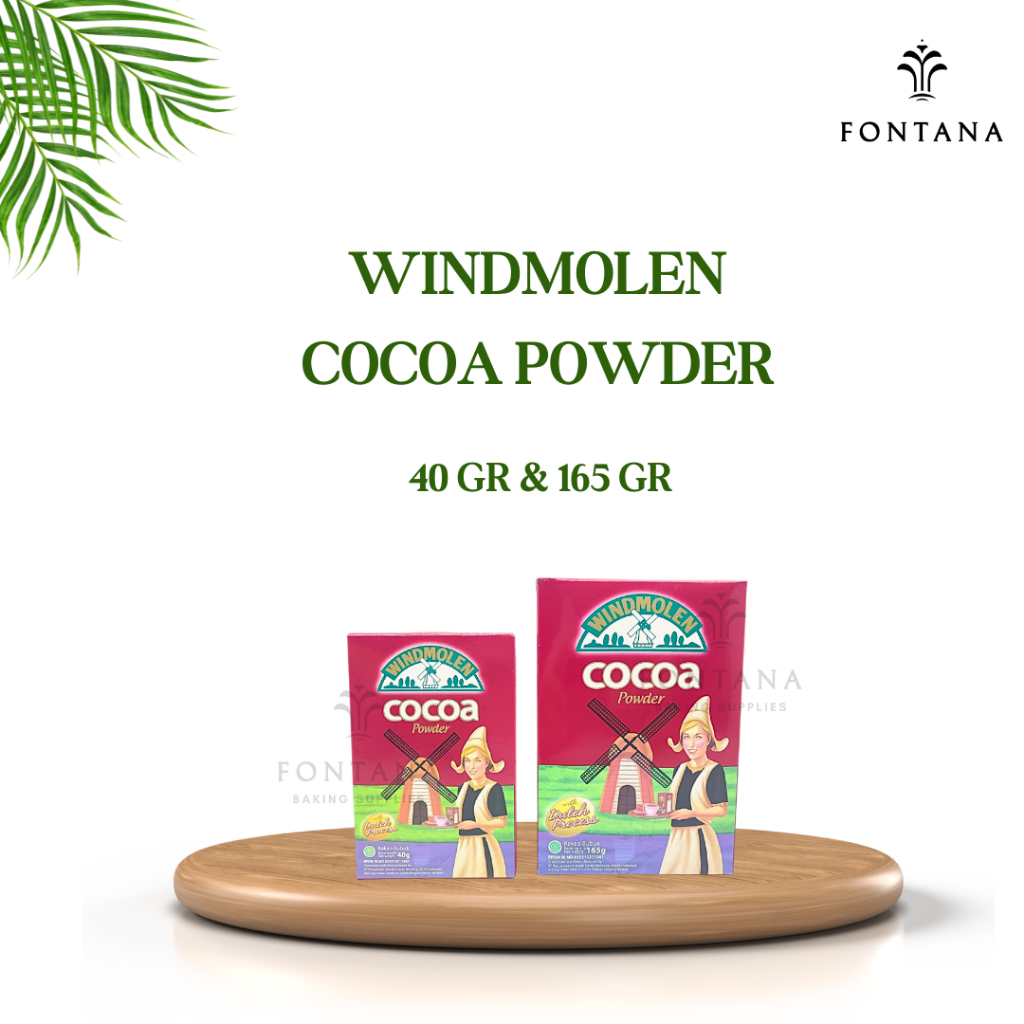 

COCOA POWDER WINDMOLEN 40 GR 165 GR / COKLAT BUBUK WINDMOLEN