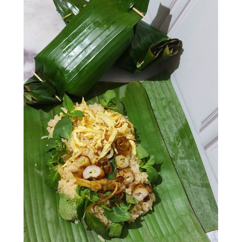 

Nasi Bakar Cumi Telor Kemangi