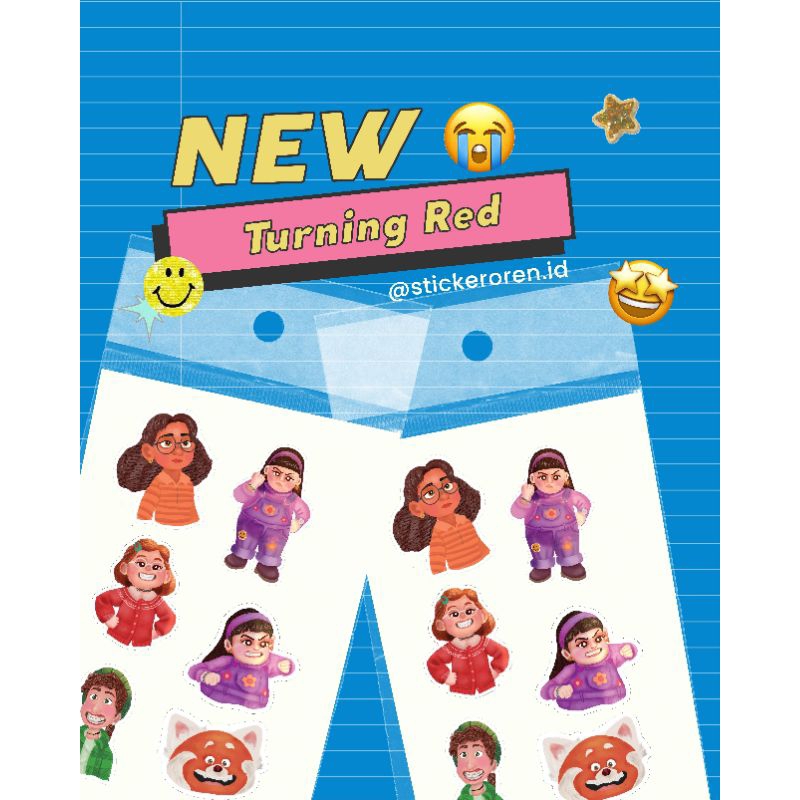 

[Stickeroren.id] StickerSet Turning Red Vinyl