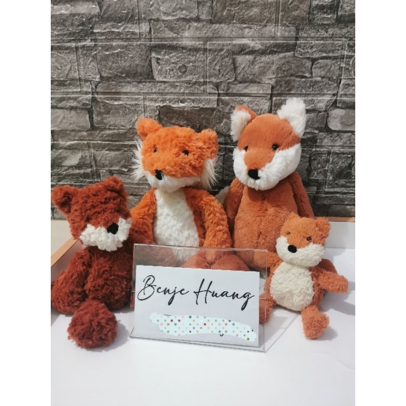 Boneka Jellycat Fox (rubah) non bashful (preloved)