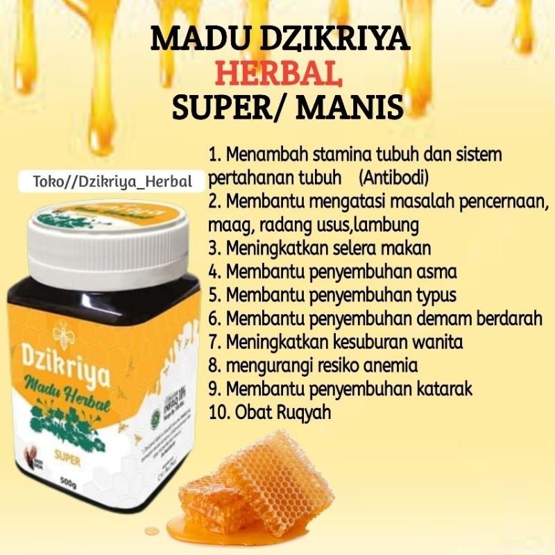 

RB22 ASLI 100% MADU DZIKRIYA HERBAL HUTAN PAHIT SUPER KEMASAN BARU