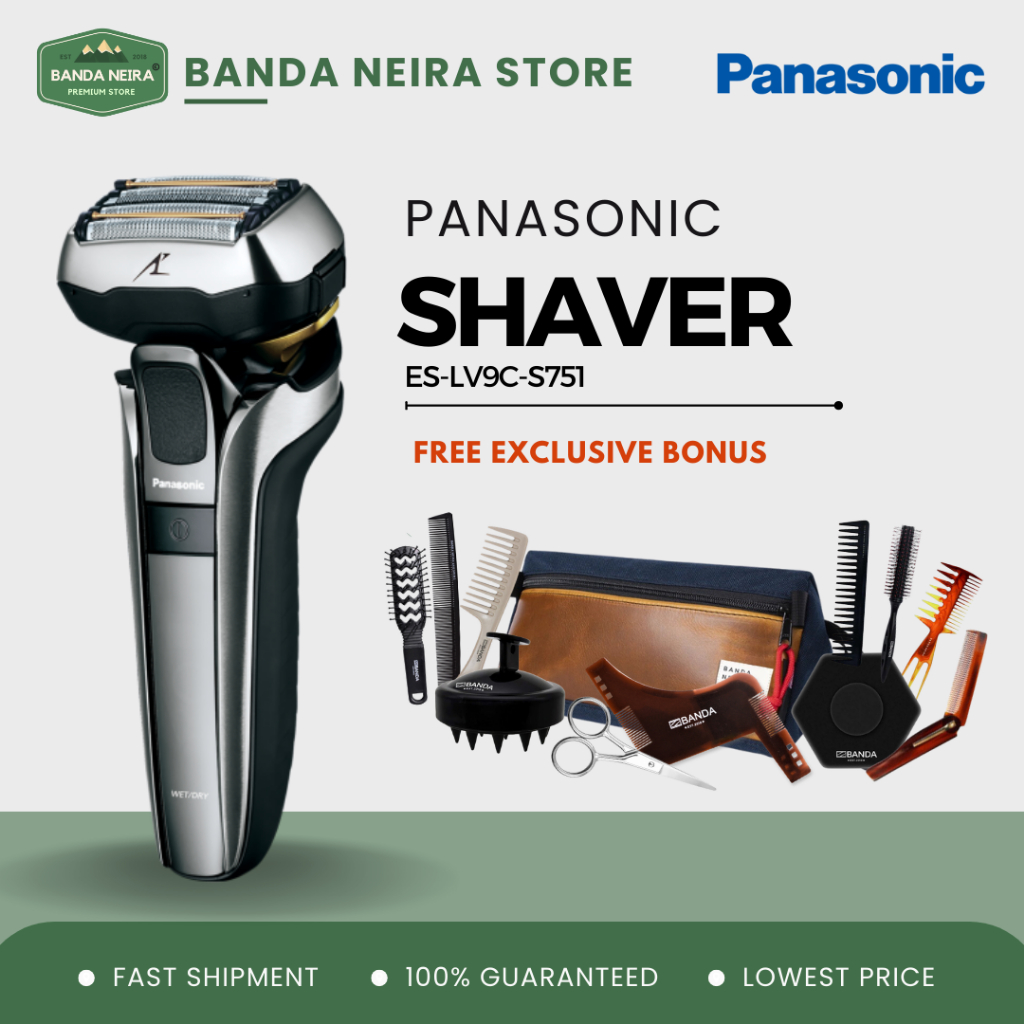 Panasonic ES-LV9C-S751 Electric Shaver 5 Blade Dry & Wet Shaving System