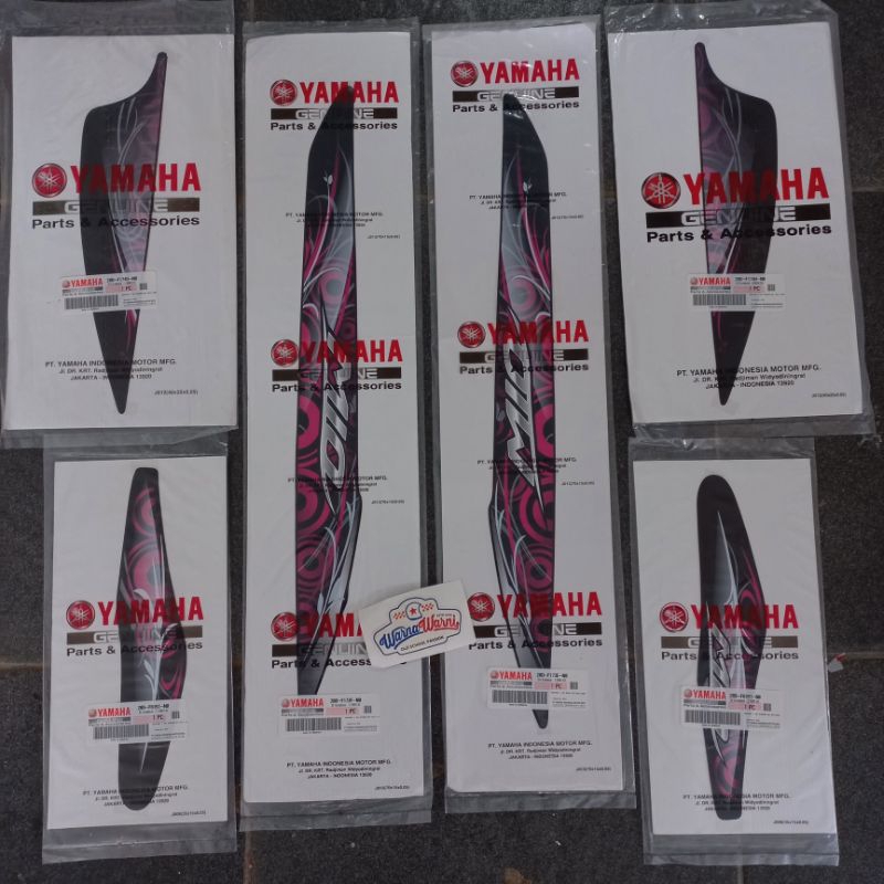 Strip striping lis grapik Fullset Mio sporty hitam RSM 2011 original