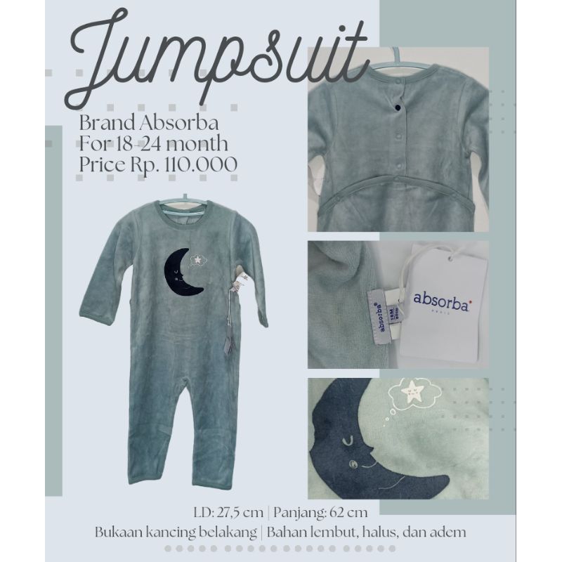 jumpsuit Absorba 18-24 month