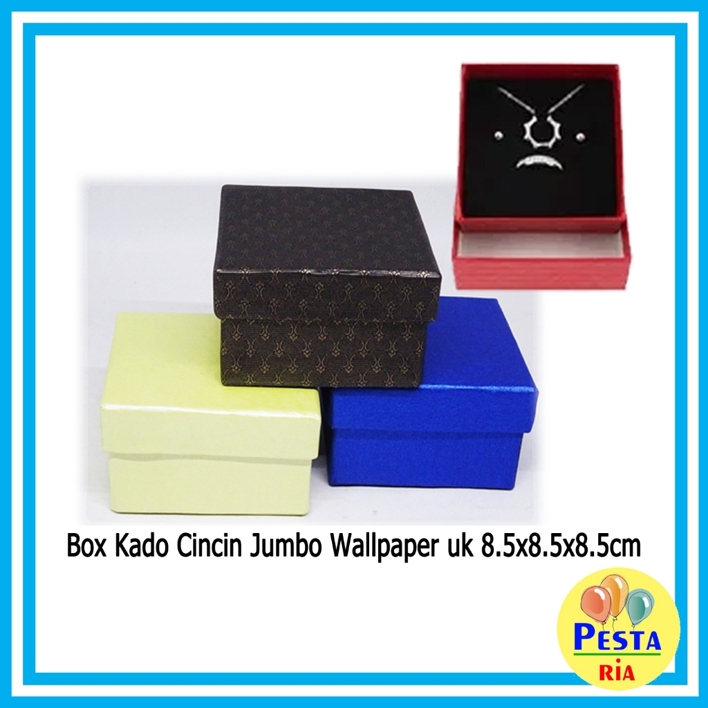 

Murah!! (1Pcs) Box Kado Cincin Jumbo Walpaper, box kado, box ultah, kotak souvenir, kotak hadiah, box hampers