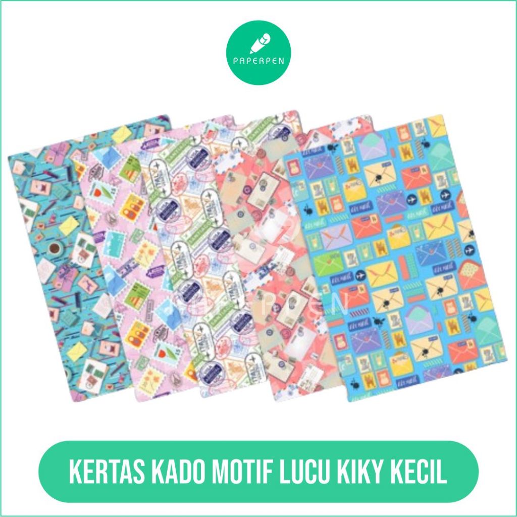 

Kertas Kado Motif Kiky Kecil/Motif Random