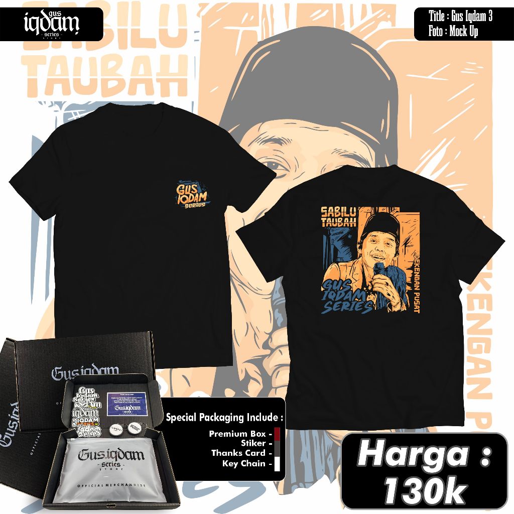 KAOS GUS IQDAM SERIES STORE - GUS IQDAM 3 | KAOS SANTRI | KAOS NUSANTARA | KAOS VIRAL | KAOS MAIYAH 