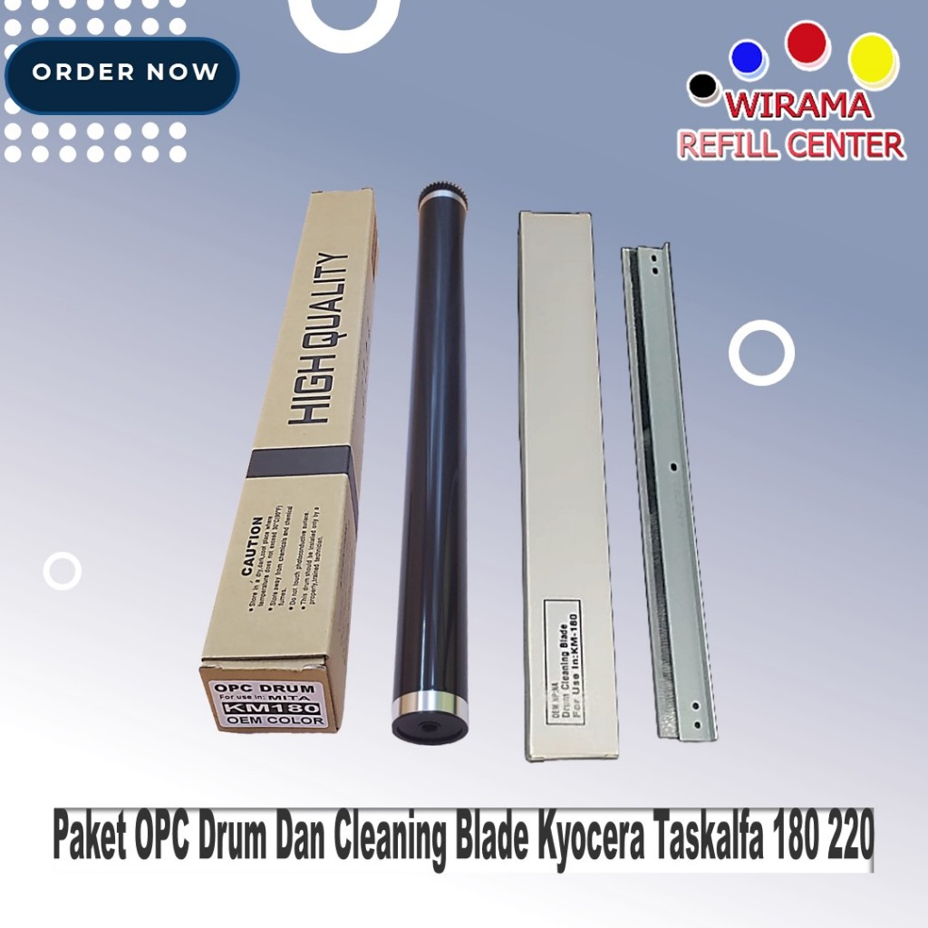 Paket OPC Drum Dan Cleaning Blade Kyocera Taskalfa 180 220
