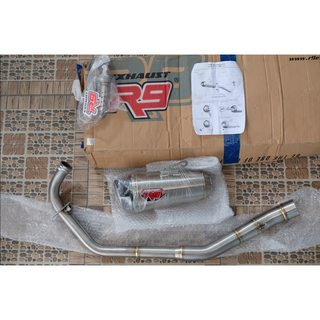 Knalpot R9 New Alpha Series Stainless Sonic 150R