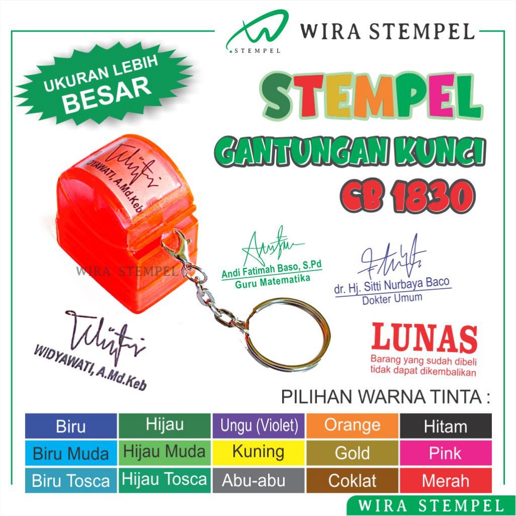 

Custom Stempel Tanda Tangan Perawat Bidan Dokter Stampel Ttd Stamp Cap Nama Gantungan Kunci CB1830